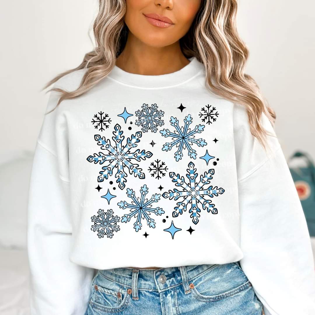 Snowflakes checkered