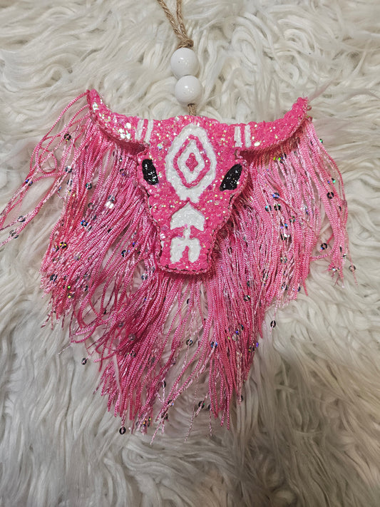 Pink Bull Skull