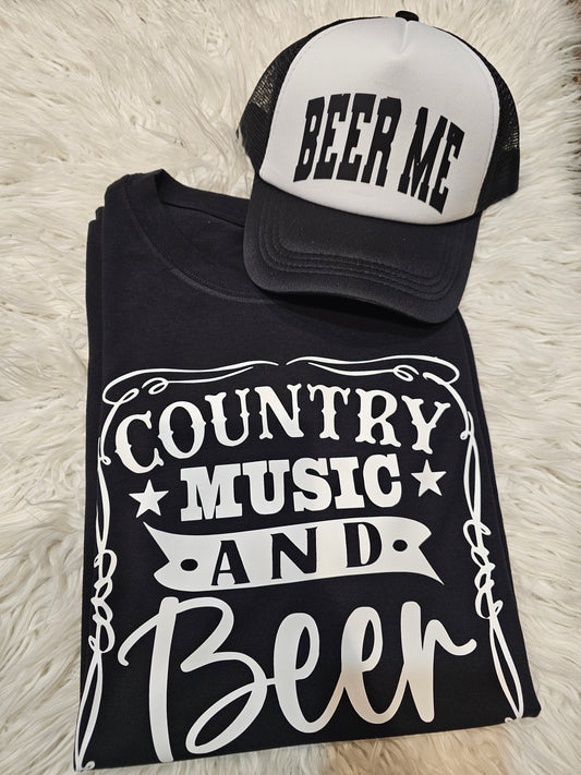 Country music and beer, that's why I'm here