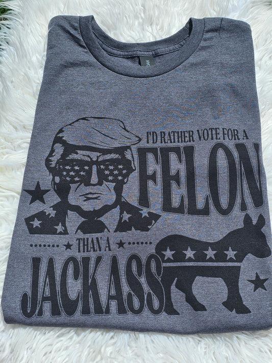 I'd rather vote for a felon