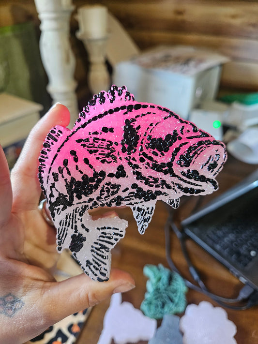 Pink bass fish